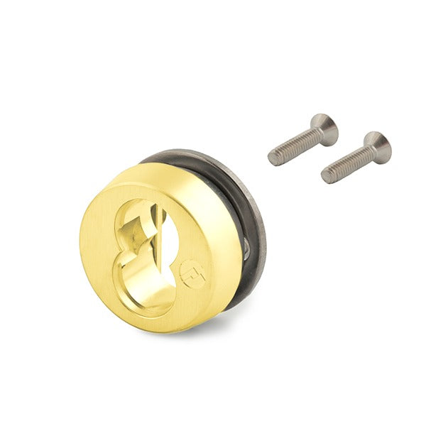 Olympus - 723S - SFIC Sliding Door Cylinder Housing - Polished Brass