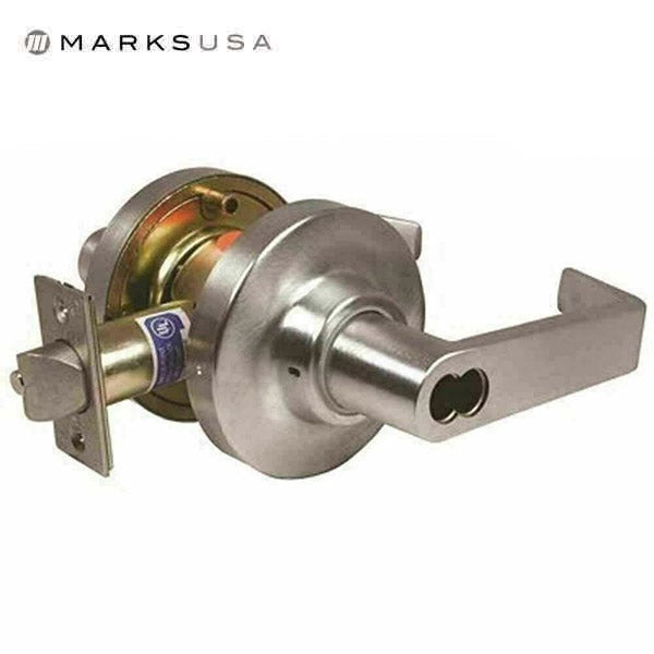 Marks USA - 195RF - Commercial Lever Set - LFIC - 2 3/4" Backset - 26D - Corbin 6 Pin IC Prep- Storeroom - Grade 1