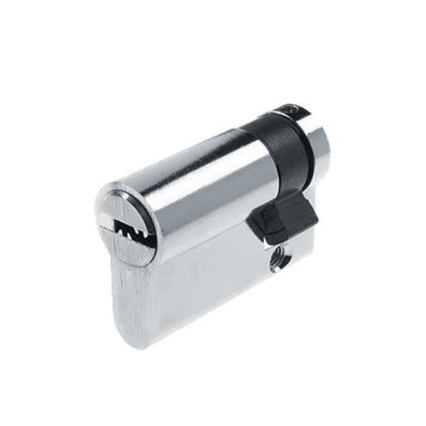 GAAB - I292-04- Profile Cylinder - Single Sided - Satin Chrome - (High Security) (40mm)