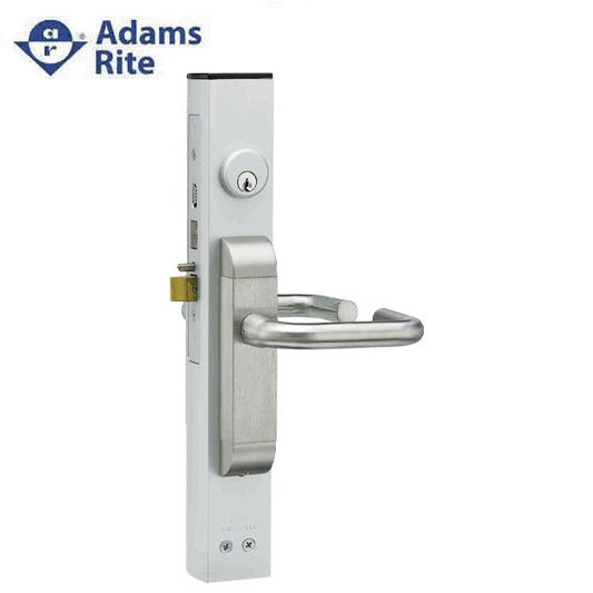 Adams Rite - 2190 - Dual Force Interconnected Lock - 1-1/8" Backset - Flat Strike - Satin Stainless Steel