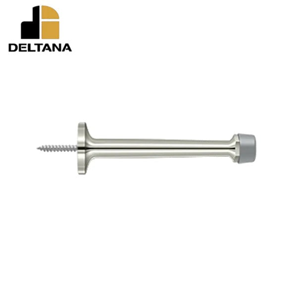Deltana - 4" Baseboard Door Bumper - Solid Brass - Optional Finish