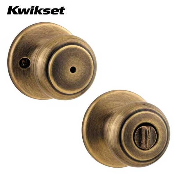 Kwikset - Cove Knob Set - Round Rose - Optional Finish - Optional Function - Grade 3