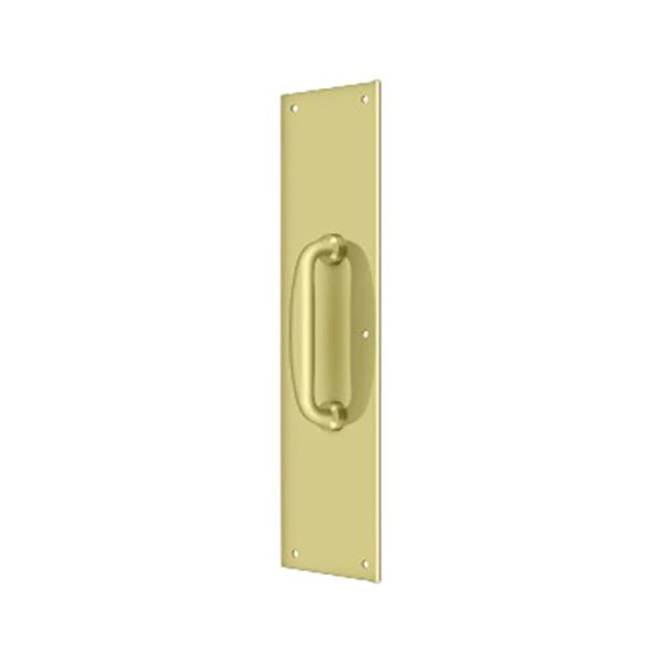 Deltana - Push Plate w/ Handle 3-1/2" x 15" - 5-1/4 Handle" - Optional Finish
