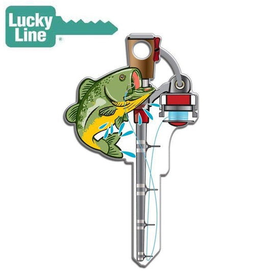 LuckyLine - B117K - Key Shapes - Fishing - Kwikset - KW1 - 5 Pack