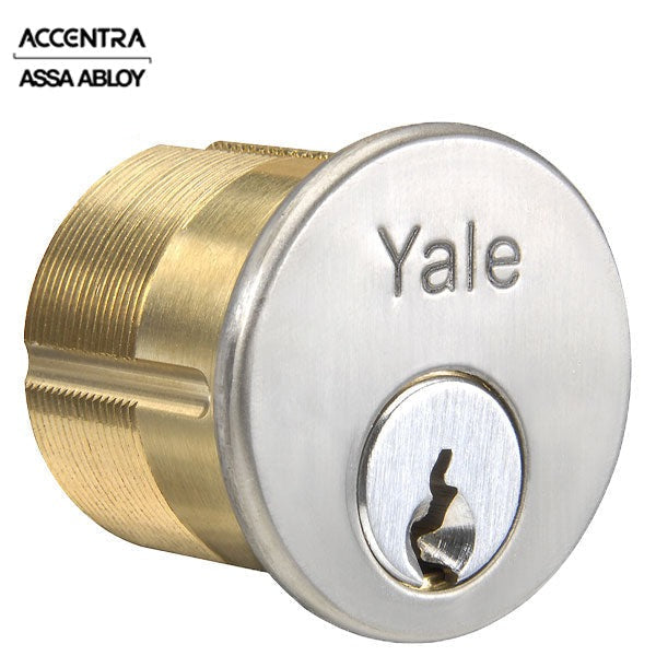 Accentra (Formerly Yale) - 2153-6 - 6-Pin - 1-1/8" Mortise Cylinder - Yale/Sargent Cam (2160) - Para Keyway - 0-Bitted - 626/US26D - Satin Chrome - Grade 1
