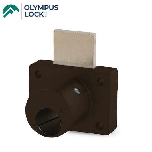Olympus - 800LC - Cabinet Drawer Deadbolt Lock - Less Cylinder - Schlage Cylinder Compatible - Optional Cylinder Length - Oil Rubbed Bronze - Grade 1