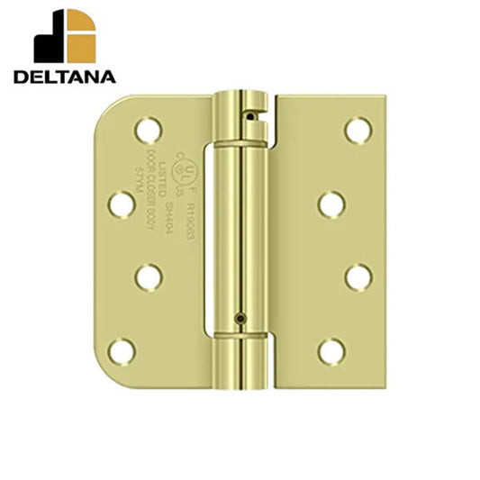 Deltana - 4" x 4" x 5/8" x SQ Spring Hinge - UL Listed - Optional Finish