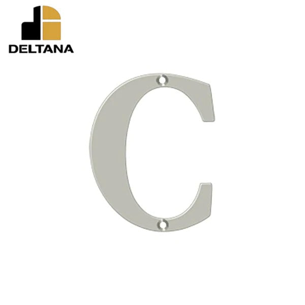 Deltana - 4" Residential Letter C - Optional Finish