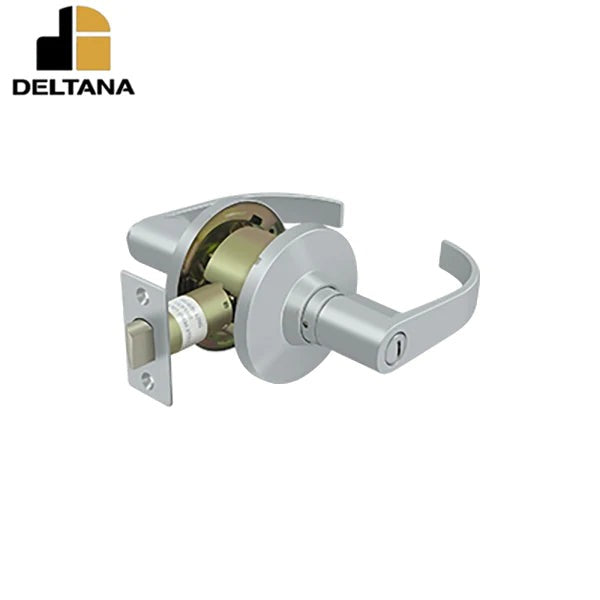 Deltana - Comm - Privacy Standard Grade 2 - Curved Lever - Latch: UL Listed w/ 1/2 - Optional Finish