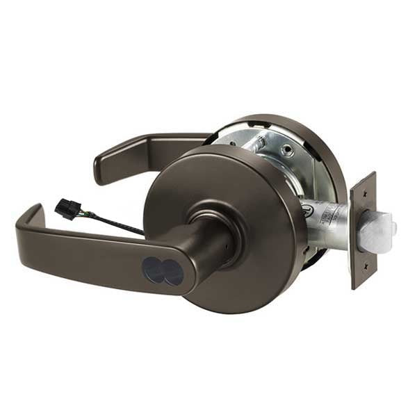 Sargent - 10G70 - Electromechanical Cylindrical Lock - L Rose / L Lever - Fail Safe - SFIC - 10BE - Dark Oxidized Satin Bronze - 24V - Grade 1