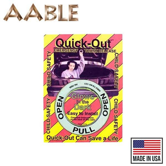 AABLE - "Quick Out" Emergency Trunk Release - Glow-in-the-Dark