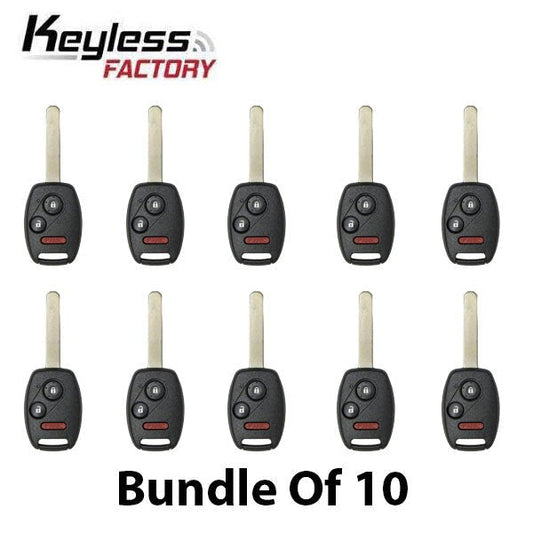 10 x 2007-2015 Honda / 3-Button Remote Head Key / MLBHLIK-1T (AFTERMARKET) (BUNDLE OF 10)