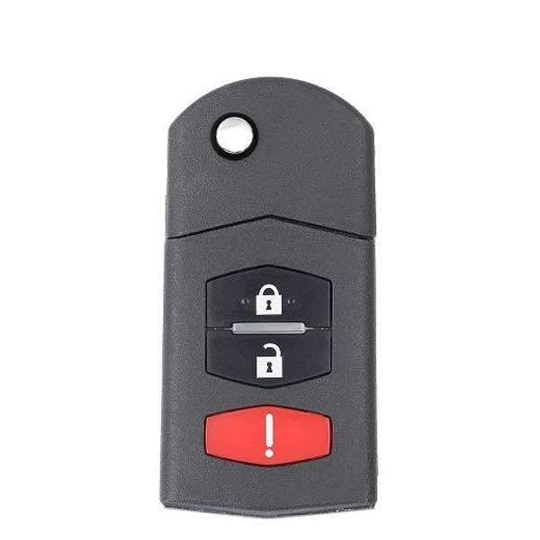 2005-2008 Mazda 6 / 3-Button Flip Key / PN: GP7A-67-5RYB / KPU41788 (AFTERMARKET)