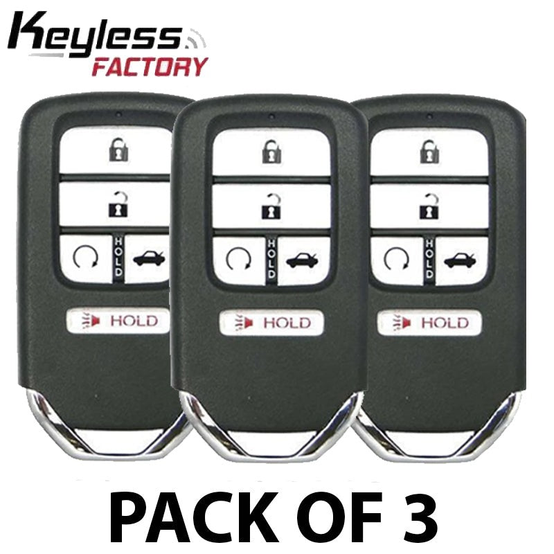 3 x 2018-2022 Honda Accord / 5-Button Smart Key / PN: 72147-TVA-A01 / CWTWB1G0090 (AFTERMARKET) (Pack of 3)