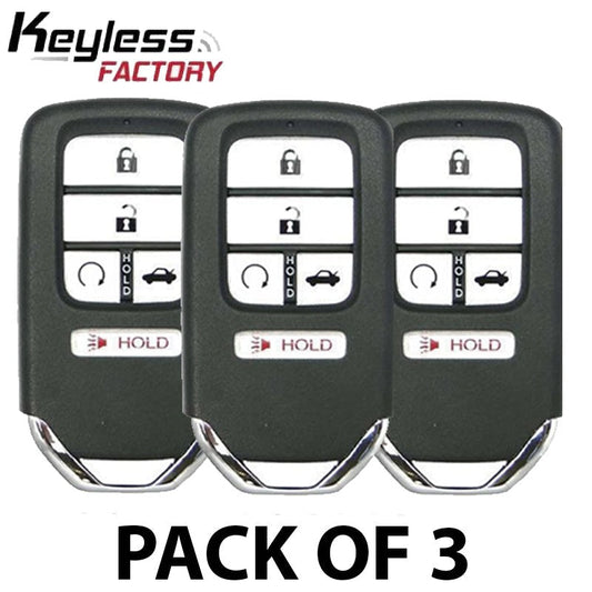3 x 2018-2022 Honda Accord / 5-Button Smart Key / PN: 72147-TVA-A01 / CWTWB1G0090 (AFTERMARKET) (Pack of 3)