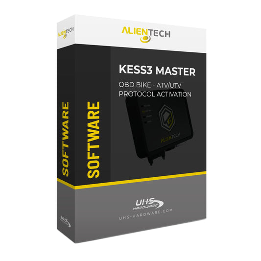 Alientech - KESS3 Master Software - OBD Bike - ATV/UTV Protocol Activation - Includes 12 Month Subscription ( Machine Sold Separately )