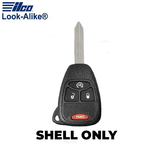 Ilco - 2007-2018 Chrysler - CHRY-RHK4B2 - 4-Button Remote Head Key SHELL (AFTERMARKET)