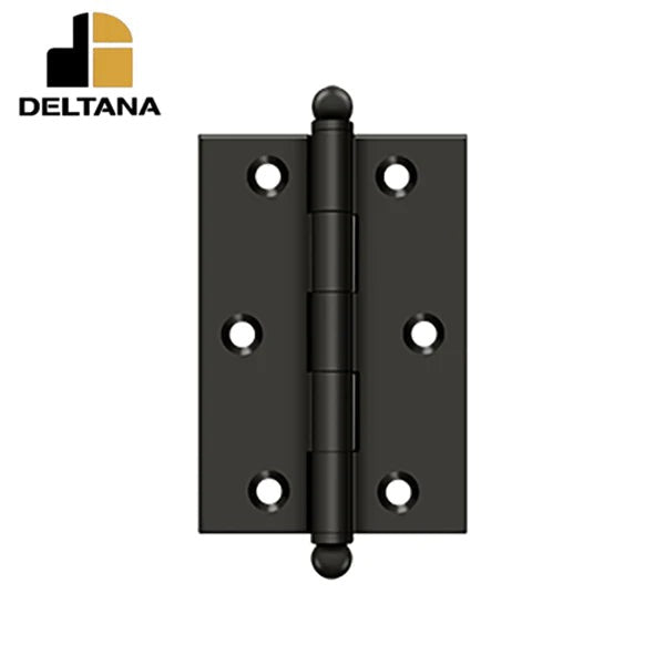 Deltana - 3" x 2" Hinge - w/ Ball Tips - Optional Finish