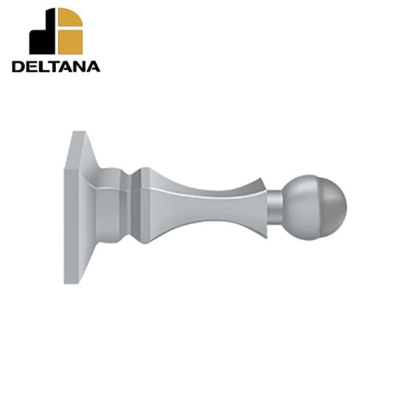 Deltana - 3-1/2" Baseboard Door Bumper - Heavy Duty - Solid Brass - Optional Finish