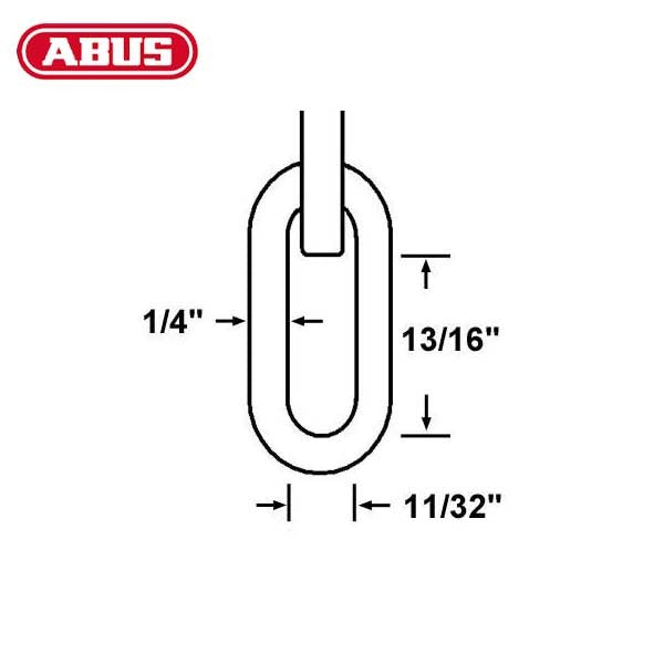 Abus - KS - Optional Length - High-Security Chain & Sleeve - Optional Diameter