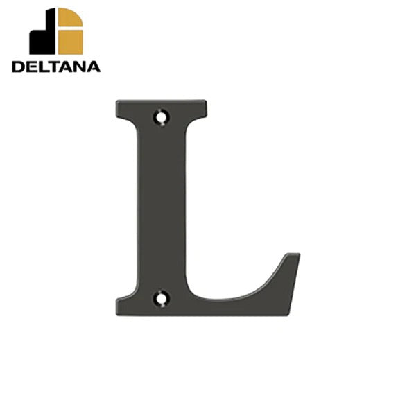 Deltana - 4" Residential Letter L - Optional Finish