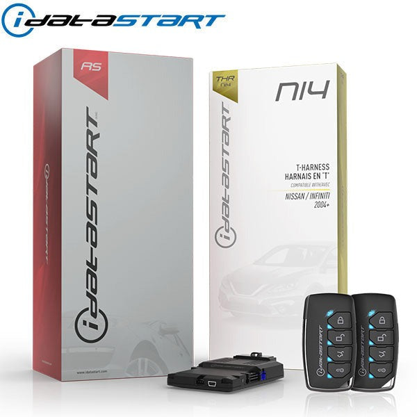 Firstech - iDatastart - Chevrolet / Infiniti / Nissan / Suzuki - HC1151A / HC2352AC - 5 Button Remote - Optional 1-Way / 2-Way - Keyless Remote Start System Kit - Up to 3000ft - NI4 T-Harness