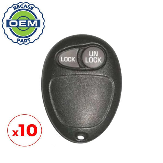 10 x 2002-2005 GM / 2-Button Keyless Entry Remote / PN: 10335585 / L2C0007 (OEM Recase)