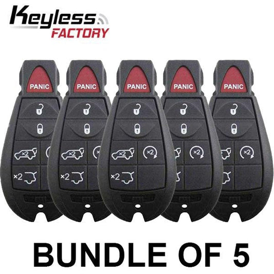 5 x 2008-2012 Jeep / 6-Button Fobik Key / M3N5WY783X (AFTERMARKET) (Bundle of 5)