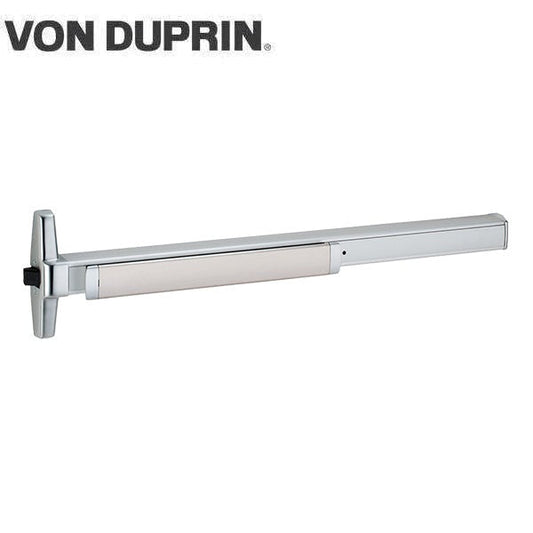 Von Duprin - 33A - Panic Rim Exit Device - Narrow Stile Pushpad - 3ft Length - Exit Only - Field Reversible - Less Trim - Optional Finish - Grade 1