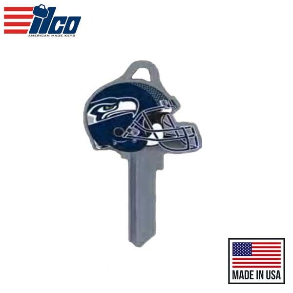 Ilco - NFL TeamKeys - Helmet Edition - Key Blank - Seattle Seahawks - KW1 (5 Pack)