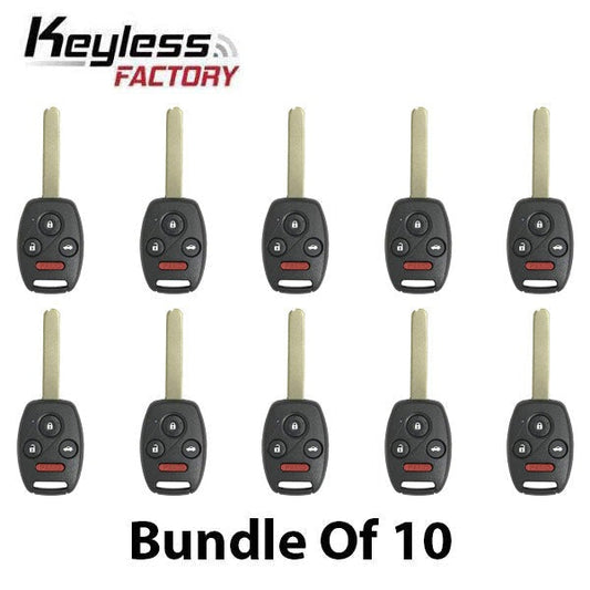 10 x 2005-2006 Honda CR-V / 4-Button Remote Head Key / OUCG8D-380H-A (AFTERMARKET) (Pack of 10)