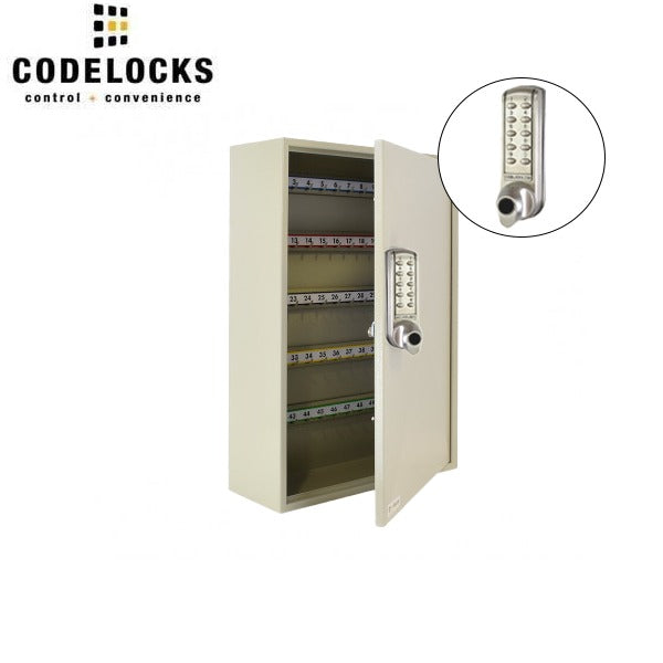CodeLocks - Key Secure Hook Padlock Cabinet w/ CL2255 - Medium Duty - Electronic Lock - Tubular Mortise Latch - Key Override - Optional Lock Prep - Optional Storage