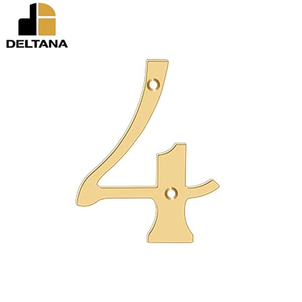 Deltana - 6" Numbers - Solid Brass - Optional Finish