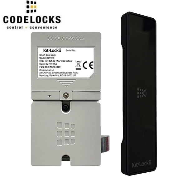CodeLocks - KL1100 - Electronic KitLock - RFID Locker Lock w/ Powered Latch - Optional Finish