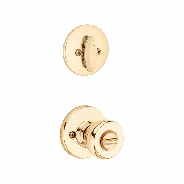Kwikset - Tylo Combo Set - Single Deadbolt & Knob - Round Rose - Optional Finish - Grade 3