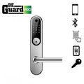 DeGuard Pro - Premium Electronic Keyless Entry Smart Mortise Lock - H85B - Hotel / Multifamily - Schlage Keyway - Bluetooth / Fingerprint / RFID / Wi-Fi - IP55 (Silver | Black)