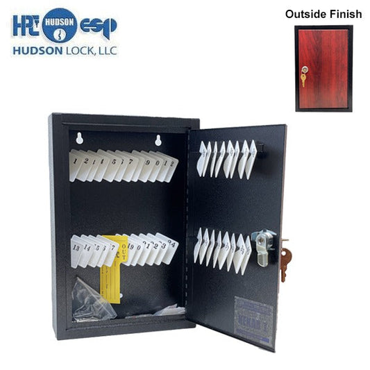 HPC - Single-Tag Kekab - 40 Key Capacity - Black with Red Wood Finish