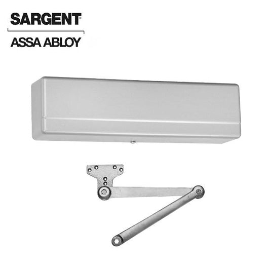 Sargent - 1431 - Powerglide Door Closer - Back Check Function - Heavy Duty Parallel Arm - Adjustable Size 1-6 - Plastic Cover - Aluminum - Fire Rated - Grade 1
