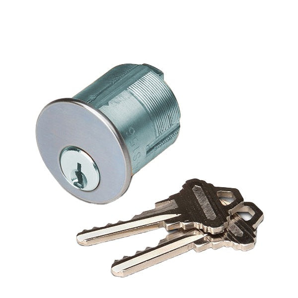 SDC - CYL-6KAQ - Mortise Cylinder - 1-1/8" Length - 6-Pin - KA - 628 - Dull Aluminum
