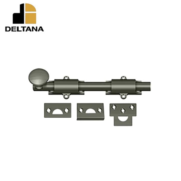 Deltana - 8" Surface Bolt - Heavy Duty - Optional Finish