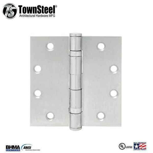 TownSteel - THBB 179 - Door Hinge - 4.5" x 4.5" - Standard Weight - 2 Ball Bearings - USP - Primed for Paint - No Removable Pin