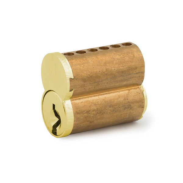 Olympus - 207 - Small Format Interchangeable Cores - Satin Brass - Optional Keyway - Optional Keying