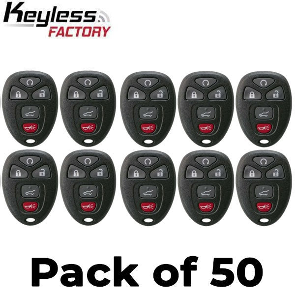 50 x 2007-2017 GM / 5-Button Keyless Entry Remote / PN: 20869057 / OUC60270 OUC60221 (AFTERMARKET) (Bundle of 50)