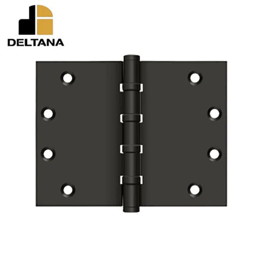 Deltana - 4-1/2" x 6" Square Corner Hinge - Ball Bearing - 0.137 Thickness - Optional Finish