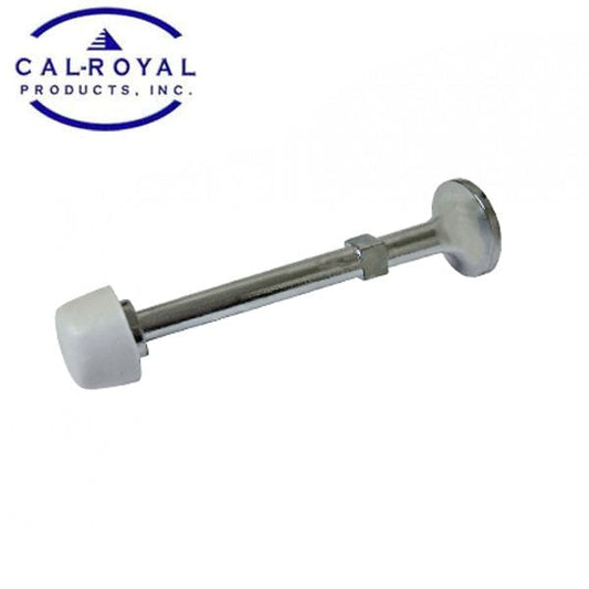 Cal-Royal - RS92 - Cast Rigid Door Stop with Molded Screw - 3" - Satin Nickel