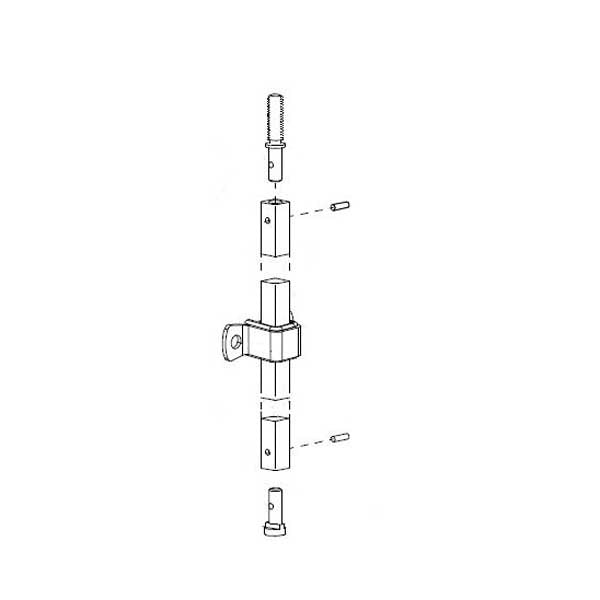 Von Duprin - 050513 - Top Rod Kit - SVR Exit - 628 - Aluminum