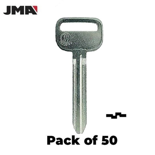 50 x JMA - TOYO-15 - TR47 - X217 - Toyota - Metal Key Blank (Pack of 50)