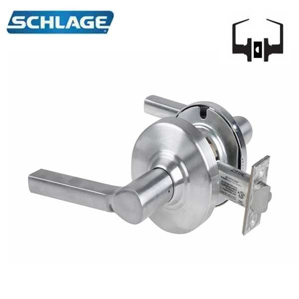 Schlage - ND10S - Commercial Lever Set - Passage - Satin Chrome - Optional Levers - Fire Rated - Grade 1