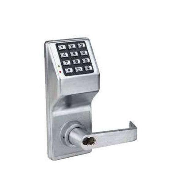 Alarm Lock Trilogy - DL2700IC - Keypad Lever Set - LFIC Prepped for Schlage - 26D - Satin Chrome - Grade 1