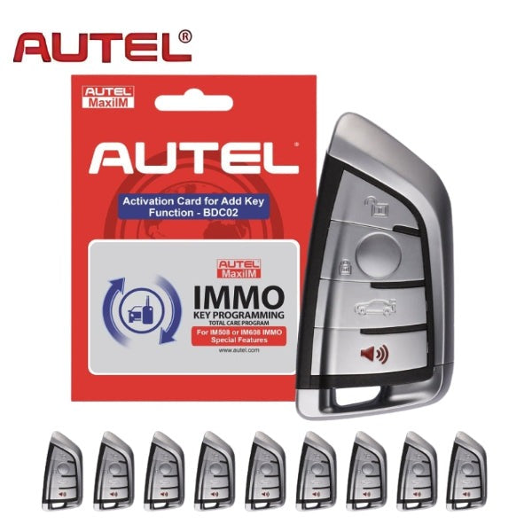 Autel - Software Card with 4-button BMW-style IKEY Bundle for BMW G-Chassis Vehicles